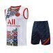 2022-2023 Pair PSG Training Vest & Shorts - White 3