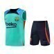 2022-2023 Barcelona Training Vest & Shorts - Green