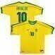 1998 Brazil Retro Home Jersey - No.10 Rivaldo