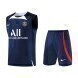 2022-2023 Pair PSG Training Vest & Shorts - Blue