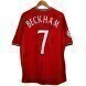 2000-02 Manchester United Rétro Domicile Maillot - Beckham 7 Euro