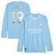 2023/24 Manchester City Domicile Maillot Long - No.19 J. Alvarez