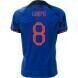 2022 World Cup Netherlands Away Soccer Jersey - No.8 Gakpo