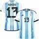 2022 World Cup Argentina Home Soccer Jersey - No.15 Gonzalez,,