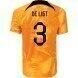 2022 World Cup Netherlands Home Soccer Jersey - No.3 De Ligt