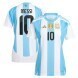 Messi #10 2024 Copa America Femme Argentine Domicile Maillot