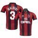 Maldini #3 AC Milan 1998-99 Rétro Domicile Maillot