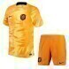 2022 World Cup Kids Netherlands Home Soccer Jersey - Kit