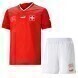 2022 World Cup Kids Switzerland Home Soccer Jersey - Kit