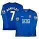 Ronaldo #7 Manchester United 2008-09 Retrò Troisième Maillot - Long