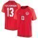 2022 World Cup Canada Home Soccer Jersey - No.13 Hutchinson