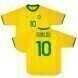 Rivaldo #10 Brésil 2000 Rétro Domicile Maillot