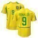 2002 Brazil Retro Home Jersey - No.9 Ronaldo