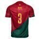 2022 World Cup Portugal Home Soccer Jersey - No.3 Pepe