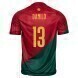 2022 World Cup Portugal Home Soccer Jersey - No.13 Danilo