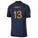 2022 World Cup France Home Soccer Jersey - No.13 Kante