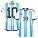 2022 World Cup Argentina Home Soccer Jersey - No.10 Messi