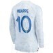 2022 World Cup France Away Soccer Jersey Long - No.10 Mbappe