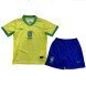 2024 Copa America Enfant Brésil Domicile Maillot - Trousse