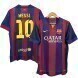 Messi #10 Barcelona 2014-15 Rétro Domicile Maillot