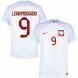 2022 World Cup Poland Home Soccer Jersey - No.9  Lewandowski