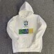 Brazil Soccer Hooded Sweater 2022-2023 - White,