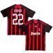 Kaká #22 AC Milan 2008-09 Rétro Domicile Maillot