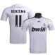 Benzema #11 Real Madrid 2009-10 Rétro Domicile Maillot