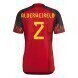 2022 World Cup Belgium Home Soccer Jersey - No.2 Alderweireld