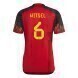 2022 World Cup Belgium Home Soccer Jersey - No.6 Witsel