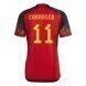 2022 World Cup Belgium Home Soccer Jersey - No.11 Carrasco