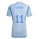 2022 World Cup Spain Away Soccer Jersey - No.11 Ferran