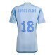 2022 World Cup Spain Away Soccer Jersey - No.18 Jordi Alba