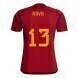 2022 World Cup Spain Home Soccer Jersey - No.13 Raya