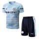 2022-2023 Manchester City Training Shirt & Shorts - Light Blue