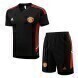 2022-2023 Manchester United Training Shirt & Shorts - Black 2