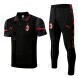 2022-2023 AC Milan Training Polo & Pants - Black