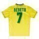 1994 Brazil Retro Home Jersey - No.7 Bebeto