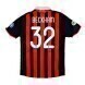 2008-09 AC Milan Rétro Domicile Maillot - Beckham 32 Ligue-1