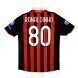 2008-09 AC Milan Rétro Domicile Maillot - Ronaldinho 80 UEFA-1