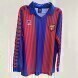 1991-1992 Barcelona Retro Home Soccer Jersey - Long