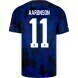 2022 World Cup USA Away Soccer Jersey - No.11 Aaronson