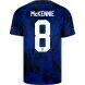 2022 World Cup USA Away Soccer Jersey - No.8 McKennie